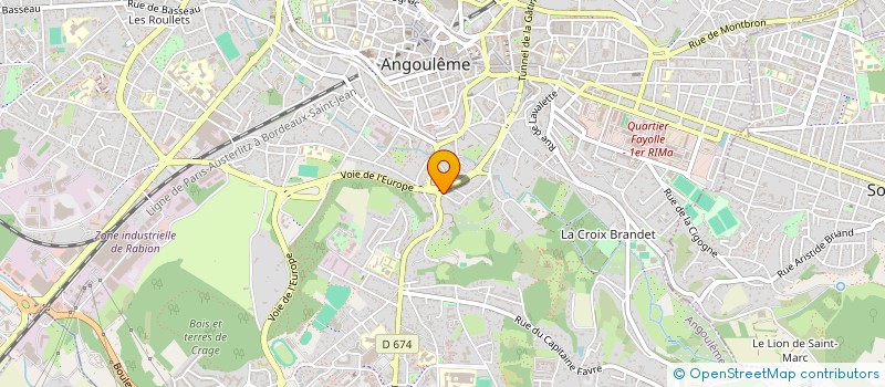 localisation de l'entreprise MONSIEUR ORGUIENE CORNIERE à ANGOULEME
