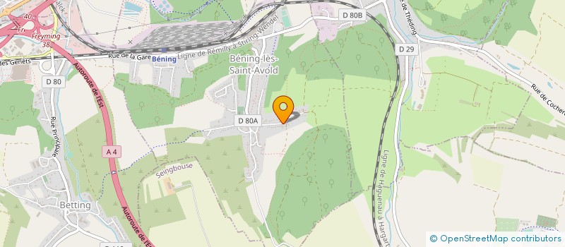 localisation de l'entreprise MONSIEUR ORHAN KARA  BENING-LES-SAINT-AVOLD