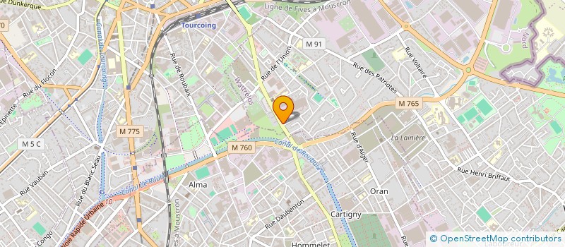 localisation de l'entreprise MONSIEUR ORHAN NADZHI KADIR  WATTRELOS