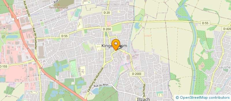 localisation de l'entreprise MONSIEUR ORHAN YAGBASAN à KINGERSHEIM