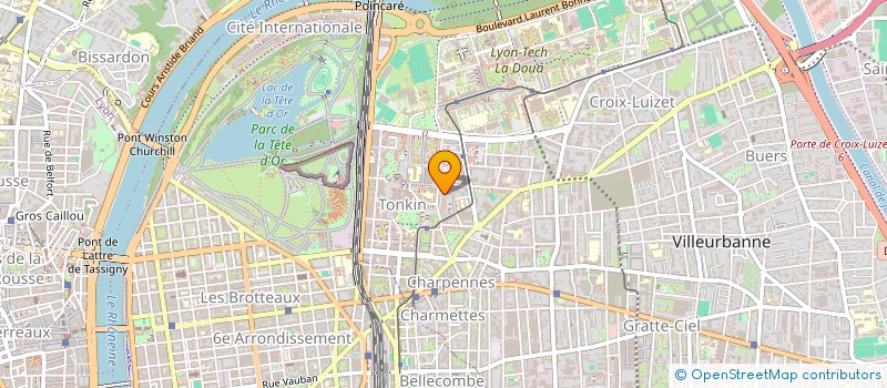 localisation de l'entreprise MONSIEUR ORIEL NIWCZYNSKI  VILLEURBANNE