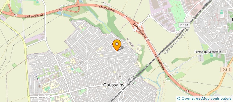 localisation de l'entreprise MONSIEUR ORIOL GILBERT  GOUSSAINVILLE