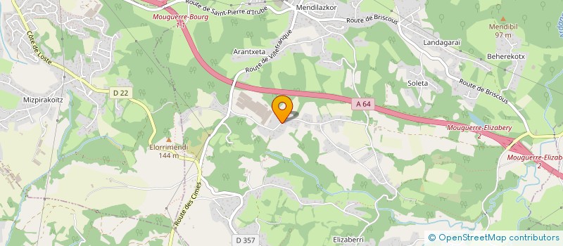localisation de l'entreprise MONSIEUR ORKATZ ARANO  MOUGUERRE