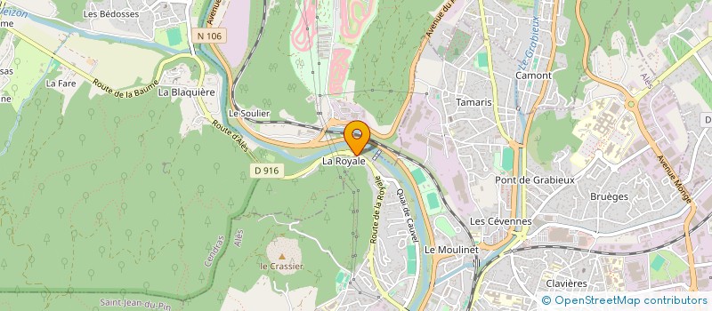 localisation de l'entreprise MONSIEUR ORLAN GRAVIL-BOURGADE  ALES