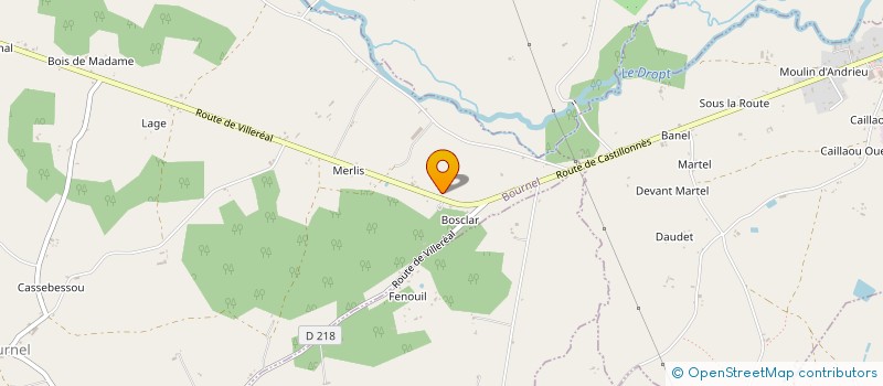 localisation de l'entreprise MONSIEUR ORLANDO ANTONIO PEREIRA DE MELO  BOURNEL