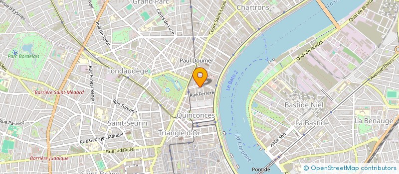 localisation de l'entreprise MONSIEUR ORLANDO BRIN  BORDEAUX