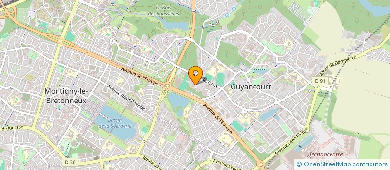 localisation de l'entreprise MONSIEUR ORLANDO COURACEIRO VEIGA RIBEIRO  GUYANCOURT