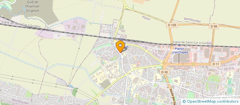 localisation de l'entreprise MONSIEUR ORLANDO DA CUNHA à PLAISIR