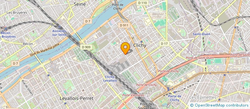 localisation de l'entreprise MONSIEUR ORLANDO ECHEVERRY MEJIA à CLICHY