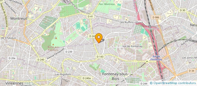 localisation de l'entreprise MONSIEUR ORLANDO MORETTI  FONTENAY-SOUS-BOIS