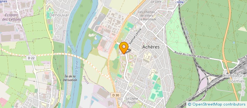 localisation de l'entreprise MONSIEUR ORLANDO PEREIRA SANTOS MORAIS  ACHERES