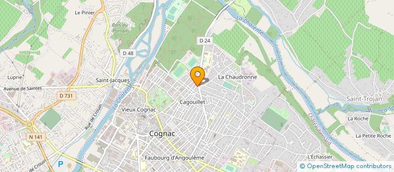 localisation de l'entreprise MONSIEUR ORLANDO THOMAZEAU à COGNAC