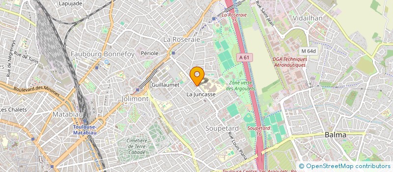 localisation de l'entreprise MONSIEUR OROBOSA AGHO à TOULOUSE