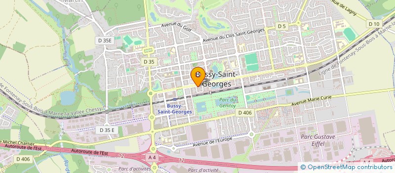 localisation de l'entreprise MONSIEUR OROZCO MAURICIO  BUSSY-SAINT-GEORGES