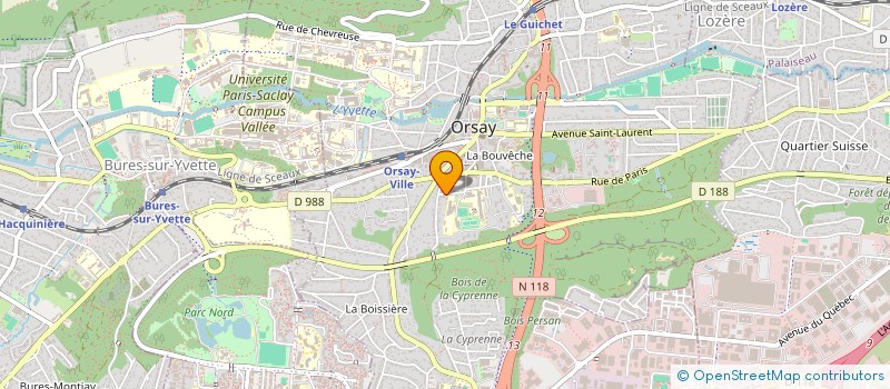 localisation de l'entreprise MONSIEUR ORSAY GAULT  ORSAY