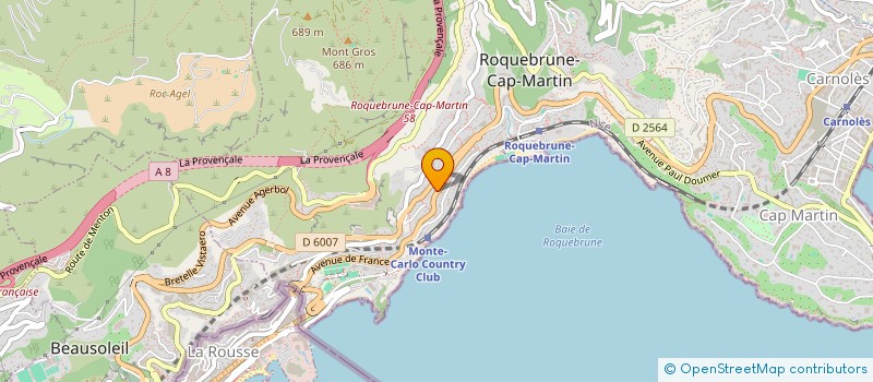 localisation de l'entreprise MONSIEUR ORSON DULAIS à ROQUEBRUNE-CAP-MARTIN