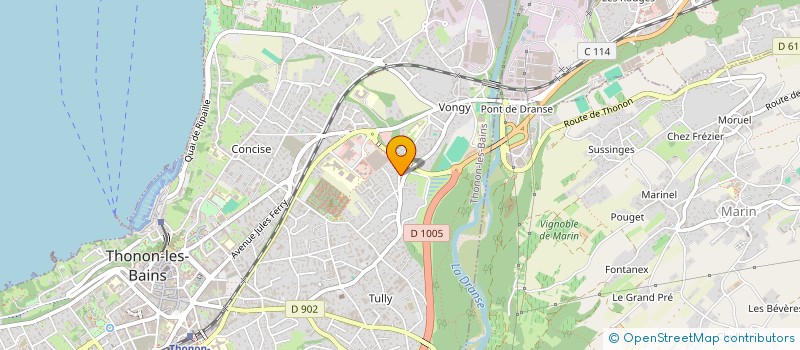 localisation de l'entreprise MONSIEUR ORTENZIO FALVO à THONON-LES-BAINS