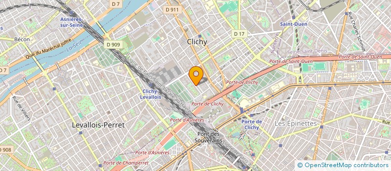 localisation de l'entreprise MONSIEUR OSAGIE ALEXANDER à CLICHY