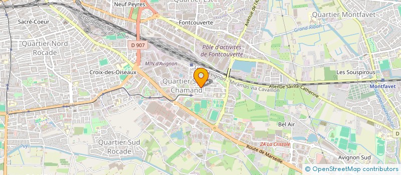 localisation de l'entreprise MONSIEUR OSAMA AL KADDOURI  AVIGNON