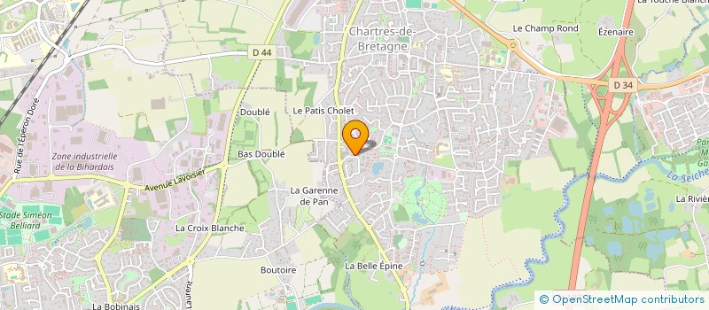 localisation de l'entreprise MONSIEUR OSAMA KAMOUH  CHARTRES-DE-BRETAGNE