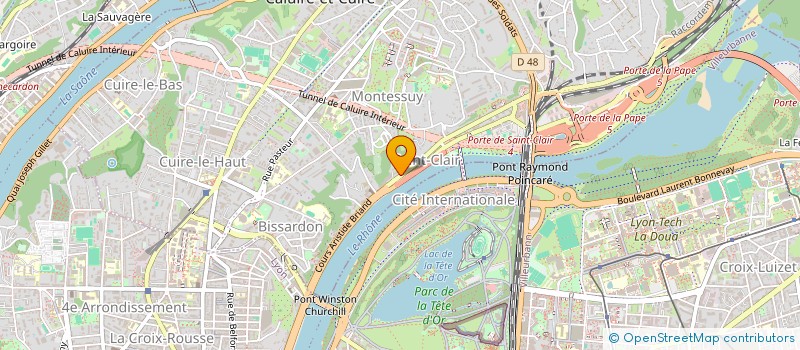 localisation de l'entreprise MONSIEUR OSAYANDE EKENOMIGHELE  CALUIRE-ET-CUIRE