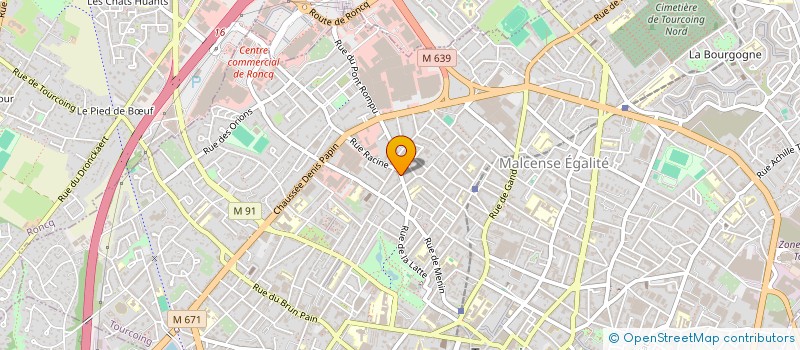 localisation de l'entreprise MONSIEUR OSCAR BARBE  TOURCOING