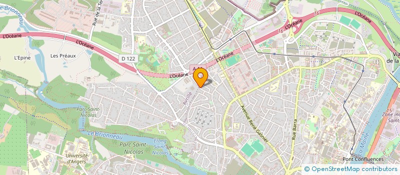 localisation de l'entreprise MONSIEUR OSCAR BERNARD à ANGERS