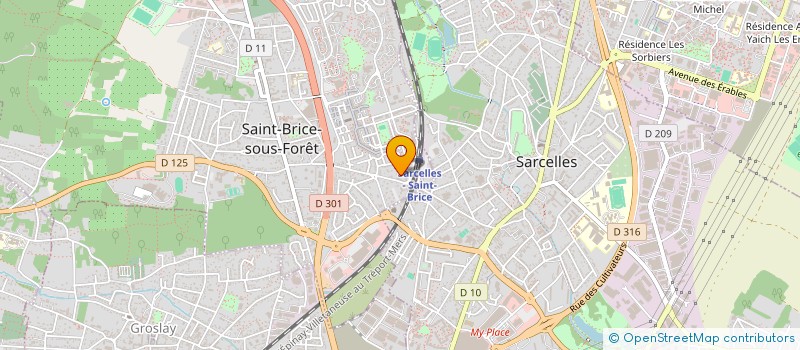 localisation de l'entreprise MONSIEUR OSCAR BLACHER à SAINT-BRICE-SOUS-FORET