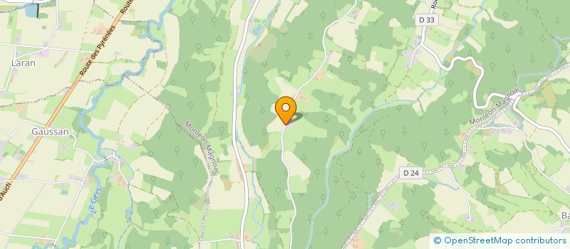 localisation de l'entreprise MONSIEUR OSCAR BOISSEAU  MONLEON-MAGNOAC