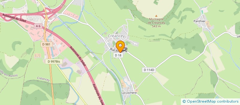 localisation de l'entreprise MONSIEUR OSCAR CHARDIN-DESTOUCHES  CREANCEY