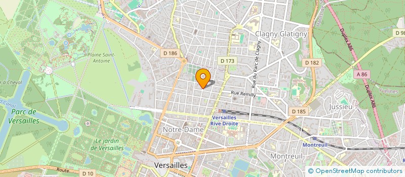 localisation de l'entreprise MONSIEUR OSCAR DELAFONTAINE à VERSAILLES