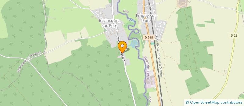 localisation de l'entreprise MONSIEUR OSCAR FONSECA  BAZINCOURT-SUR-EPTE