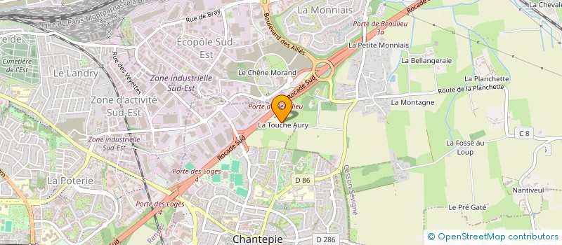 localisation de l'entreprise MONSIEUR OSCAR GUERIN  CHANTEPIE