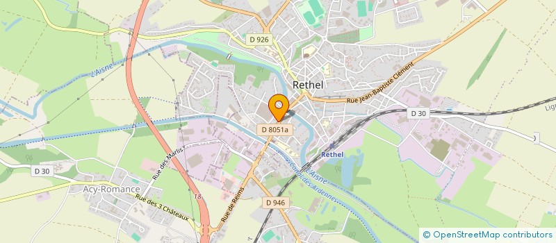 localisation de l'entreprise MONSIEUR OSCAR GUIDEZ  RETHEL