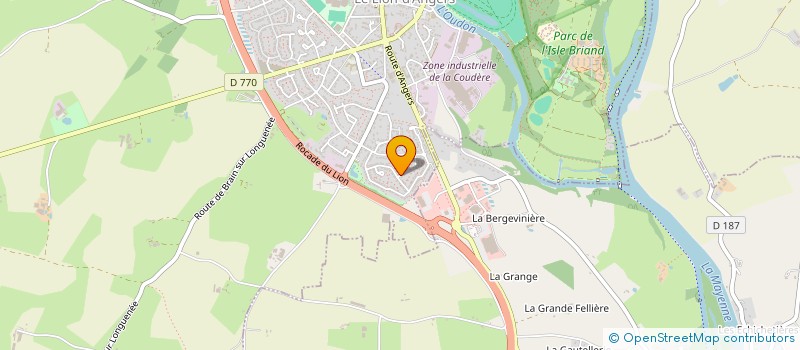 localisation de l'entreprise MONSIEUR OSCAR HANRATH GARCIA  LE LION D'ANGERS