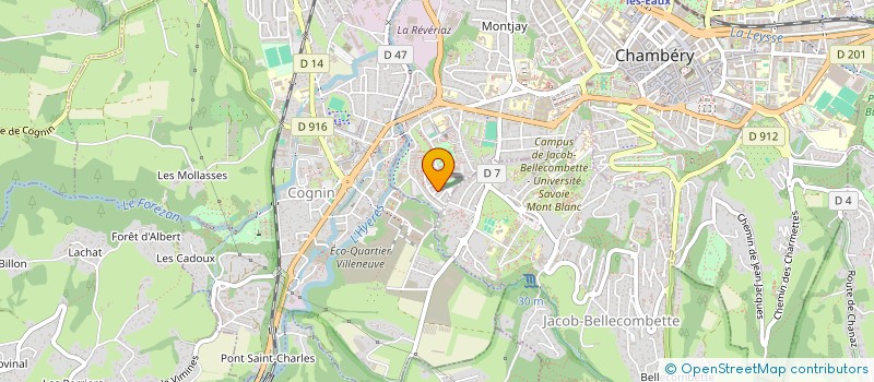 localisation de l'entreprise MONSIEUR OSCAR KUNYMA WA KUNYMA  CHAMBERY