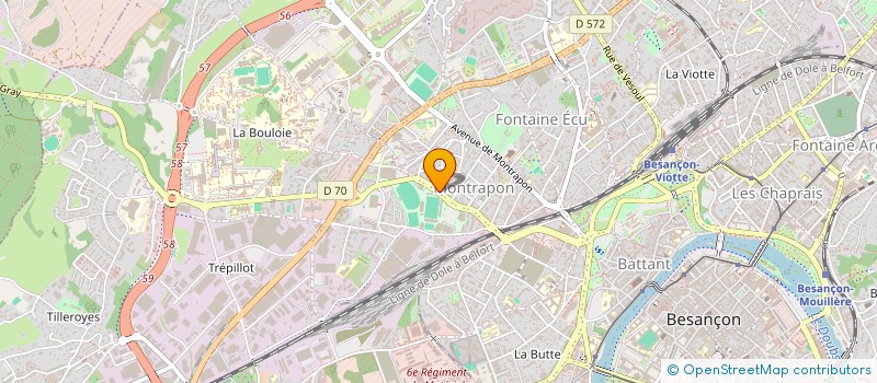 localisation de l'entreprise MONSIEUR OSCAR MILLOT  BESANCON