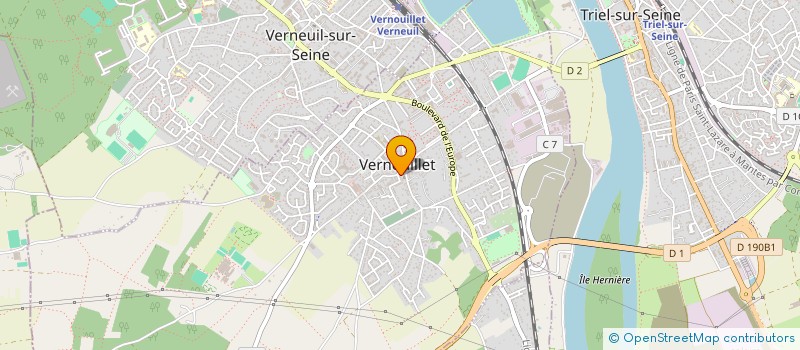 localisation de l'entreprise MONSIEUR OSCAR PINTO DA CRUZ à VERNOUILLET