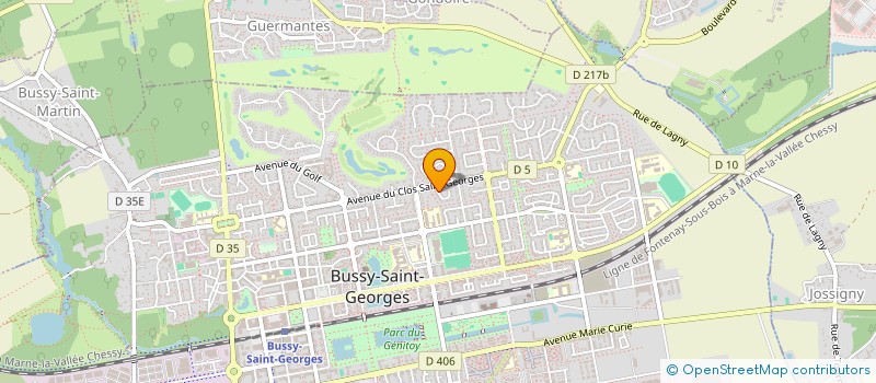 localisation de l'entreprise MONSIEUR OSCAR ZHANG  BUSSY-SAINT-GEORGES