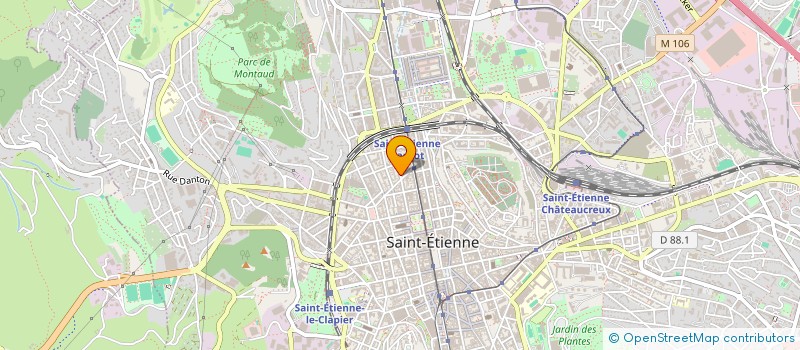 localisation de l'entreprise MONSIEUR OSEE KOUMBA DACKO  SAINT-ETIENNE