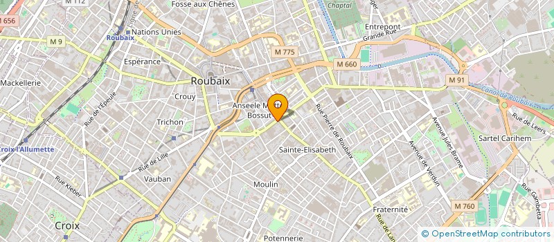 localisation de l'entreprise MONSIEUR OSEMA LAMRI  ROUBAIX