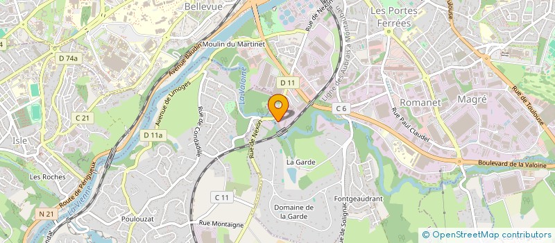 localisation de l'entreprise MONSIEUR OSLY MICHEL à LIMOGES