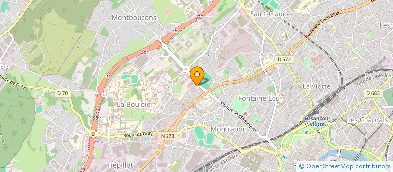 localisation de l'entreprise MONSIEUR OSMAN ABBAKAR ABDALLAH  BESANCON