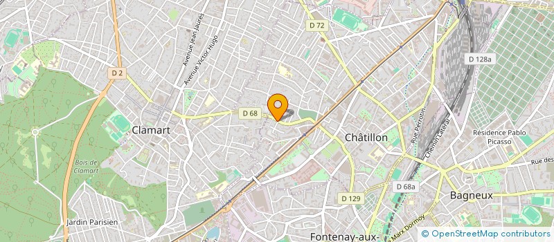 localisation de l'entreprise MONSIEUR OSMAN ADAM ABDOULDIN à CHATILLON