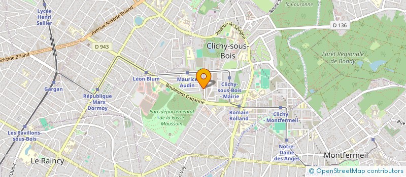 localisation de l'entreprise MONSIEUR OSMAN DURMUS à CLICHY-SOUS-BOIS