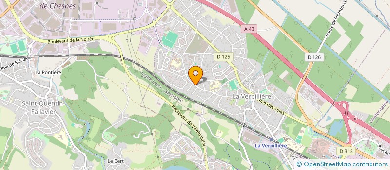 localisation de l'entreprise MONSIEUR OSMAN KUNT  LA VERPILLIERE