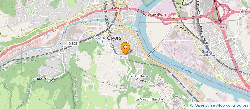 localisation de l'entreprise MONSIEUR OSMAN OZER  GIVORS