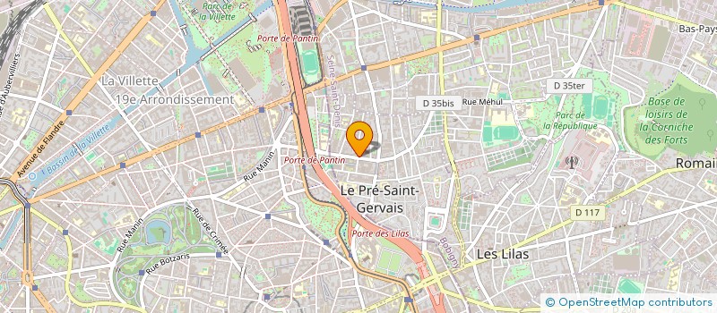 localisation de l'entreprise MONSIEUR OSMAN SAIDI à LE PRE-SAINT-GERVAIS