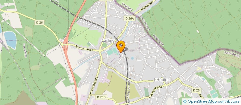 localisation de l'entreprise MONSIEUR OSMAN ZOR à L'HOPITAL