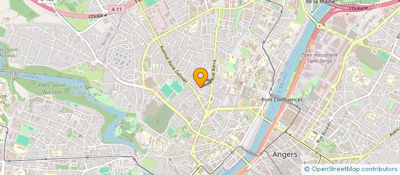 localisation de l'entreprise MONSIEUR OSMANE CAMARA à ANGERS